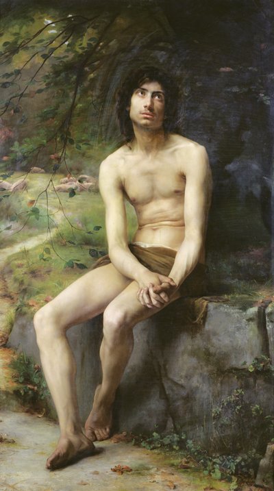 Die Reue des verlorenen Sohnes, 1883 von Auguste Rousselin